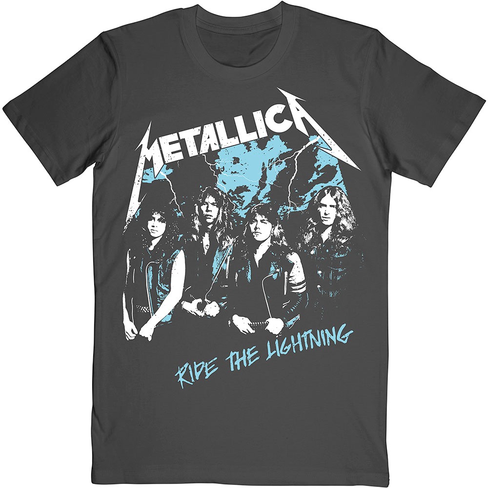 Metallica - Vintage Ride The Lightning Tshirt Homme - Noir